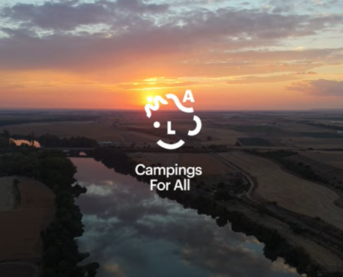 amanecer en el camping el astral , miembro de campings for all